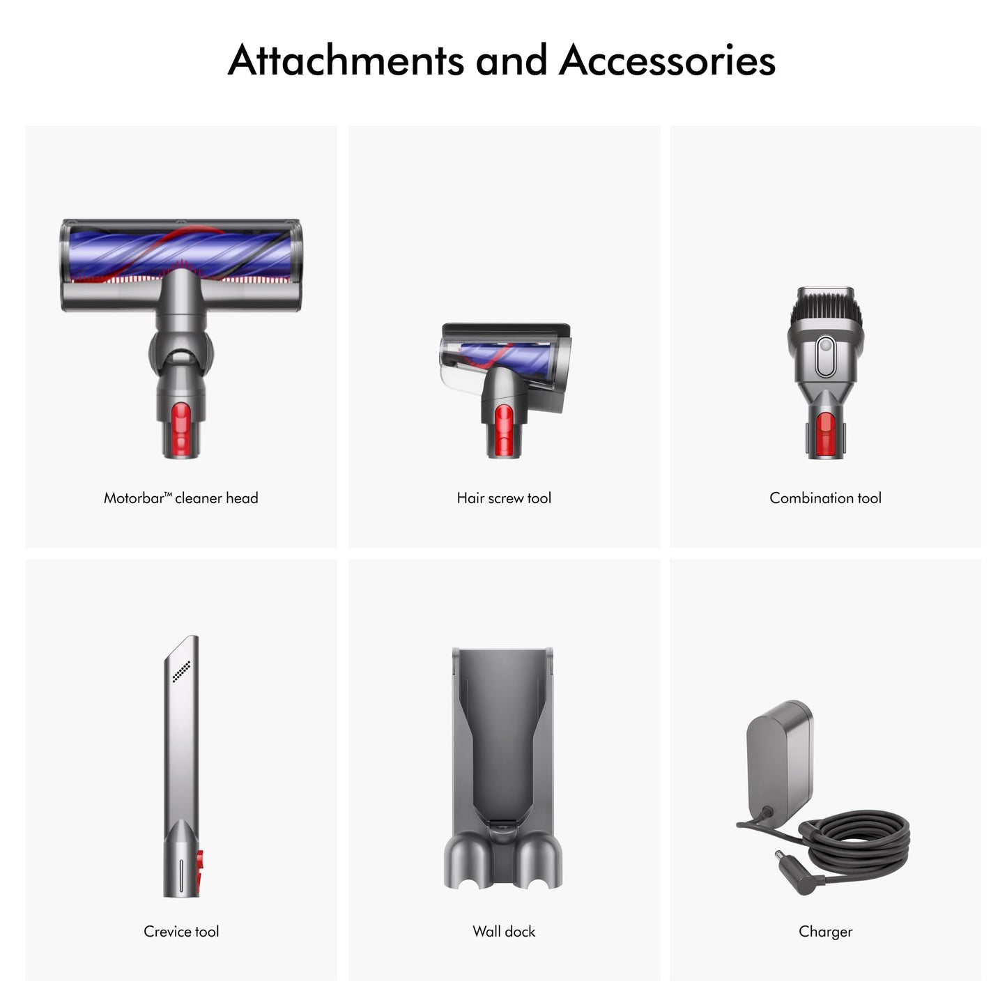 Dyson V8 cordless vacuum, converts to handheld, strong suction, detangling brush, 40 min runtime.