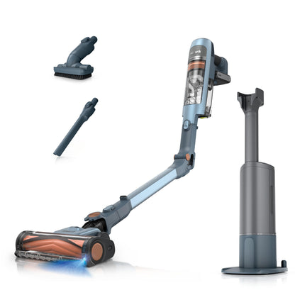 Shark PowerDetect Speed Clean & Empty, auto-empty cordless vacuum, 60 min runtime, lightweight design.