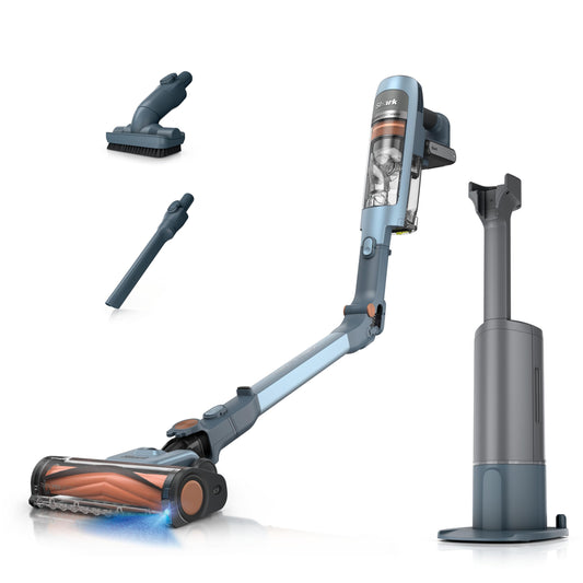 Shark PowerDetect Speed Clean & Empty, auto-empty cordless vacuum, 60 min runtime, lightweight design.