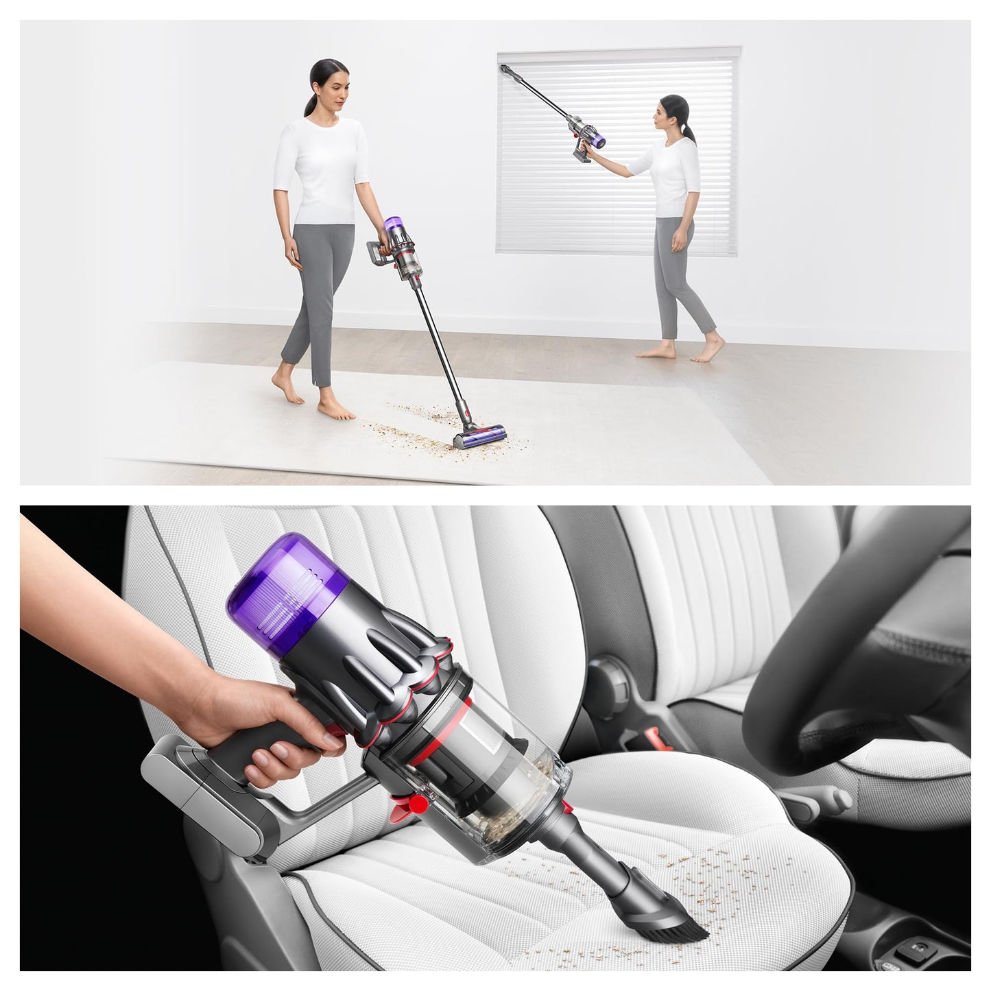 Dyson V9 Motorbar cordless vacuum, 100AW suction, detangling brush, converts to handheld.
