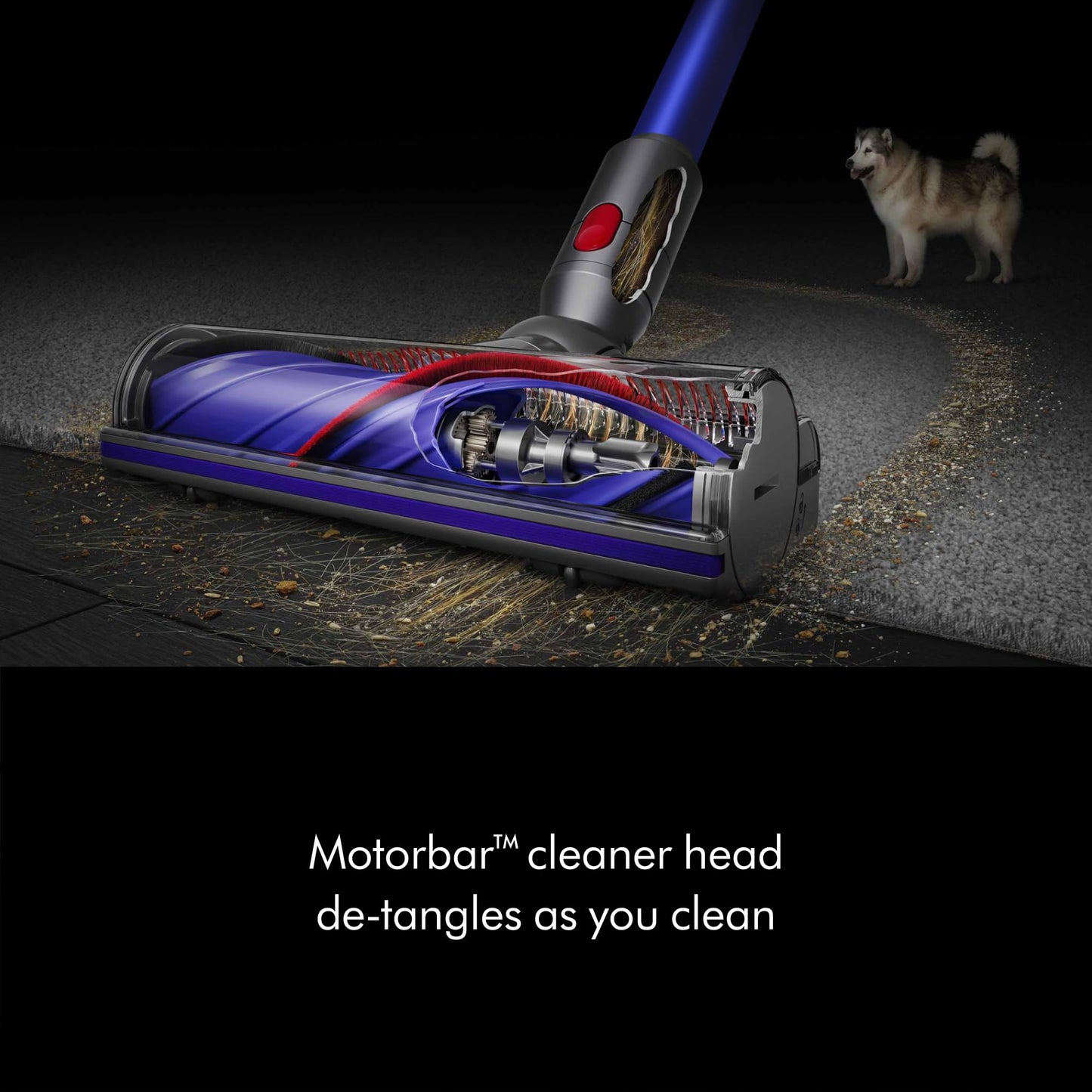 Dyson V11 Origin cordless vacuum, 185AW suction, up to 60 min runtime, converts to handheld.