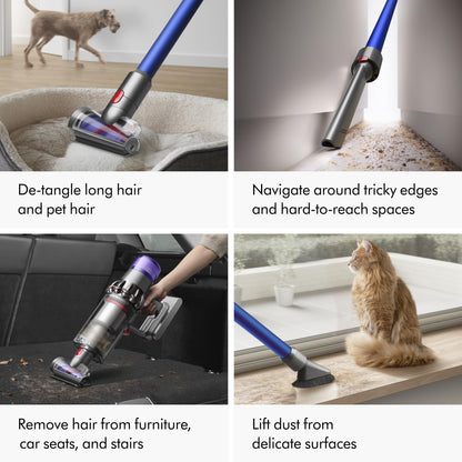 Dyson V11 Origin cordless vacuum, 185AW suction, up to 60 min runtime, converts to handheld.