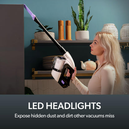 Gtech Multi Platinum cordless handheld vacuum, lightweight aluminum design, 30 min runtime for home & car.